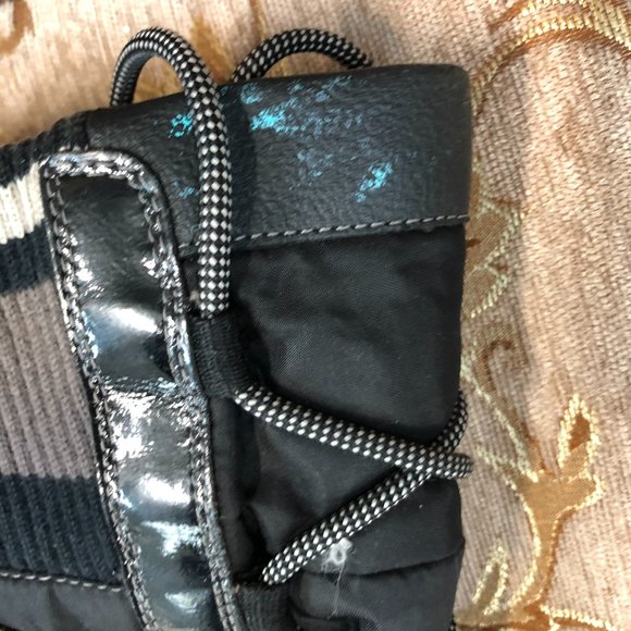 Lace-Up Knee High Patent & Leather Aldo Rain Boots - Picture 9 of 16